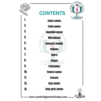 reschool admission workbook for letters numbers and shapes