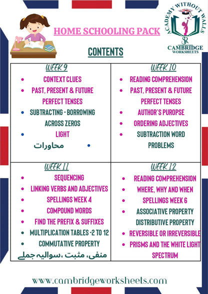 Grade 4 home learning bundle for parents and teachers