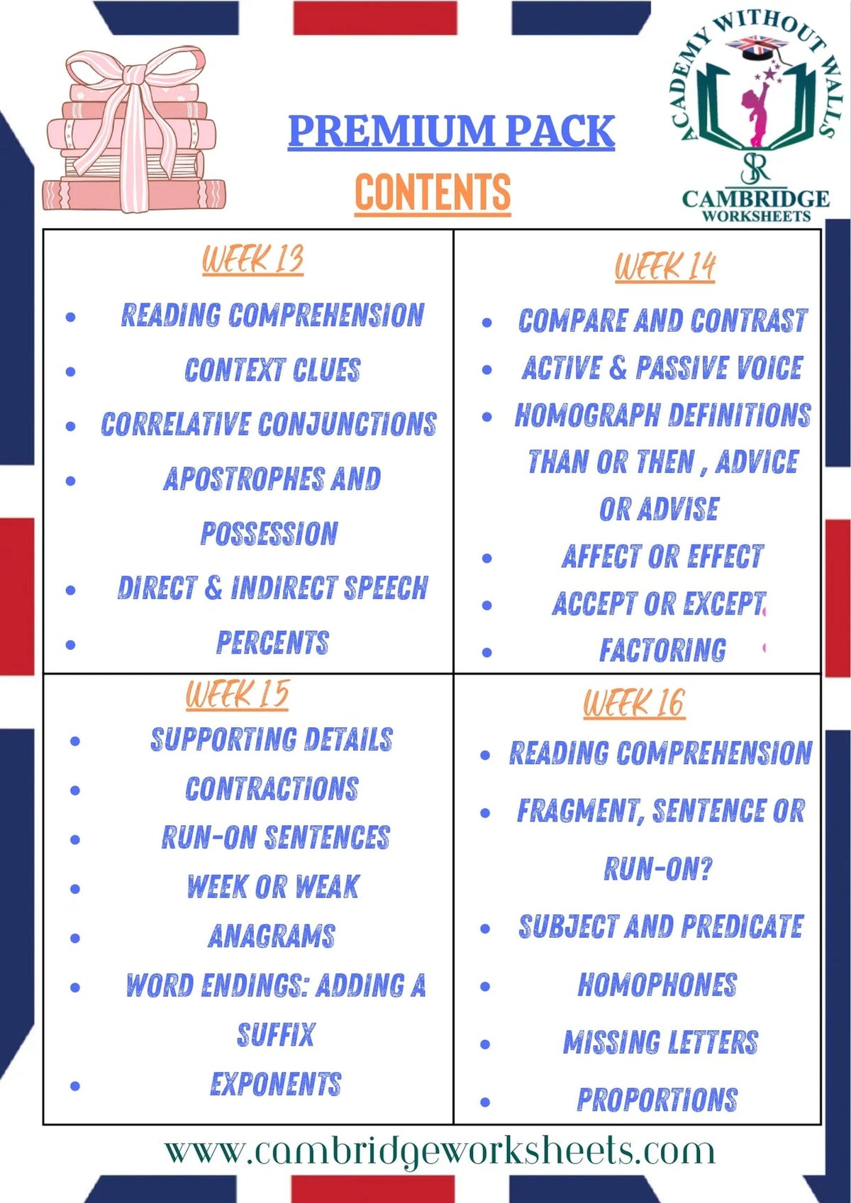 Printed Grade 6 Basic Learning Bundle for home and school