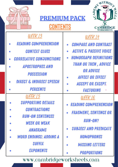 Printed Grade 6 Basic Learning Bundle for home and school