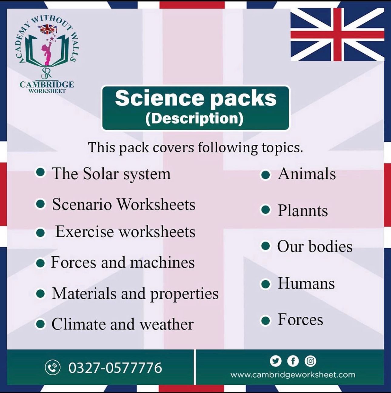 Science Pack (Grade 1)