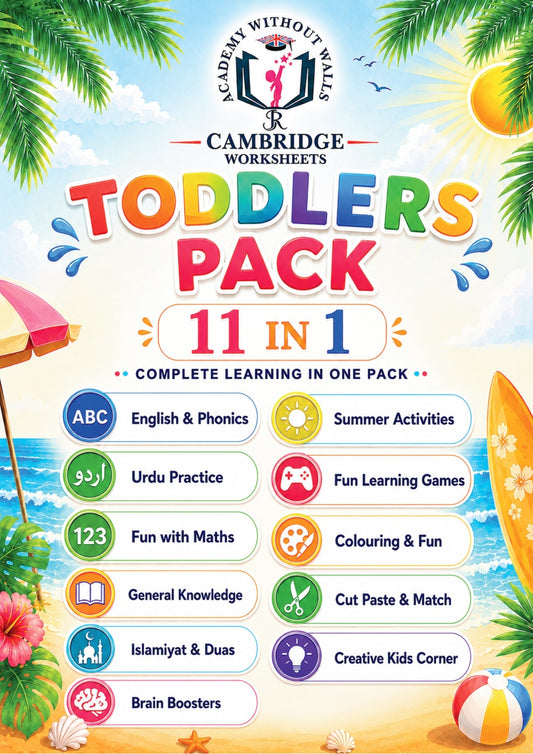 Summer Booklet Toddlers printed learning worksheets for preschool children