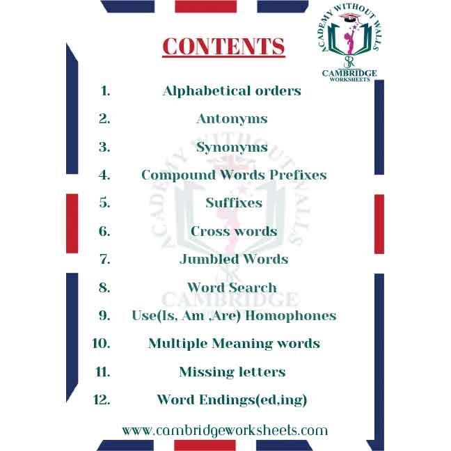 Vocabulary Pack (Grade 2)