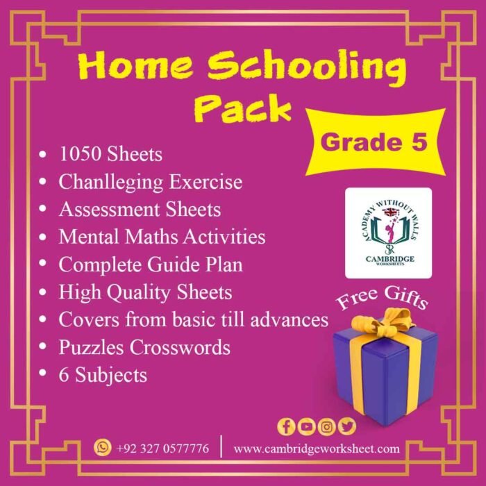 Grade 5 Home Schooling Pack